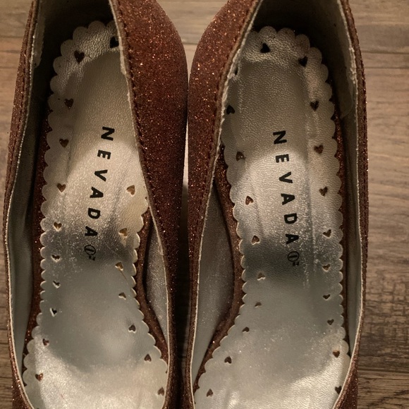 Nevada Bronze Sparkly Stilettos - Picture 12 of 14
